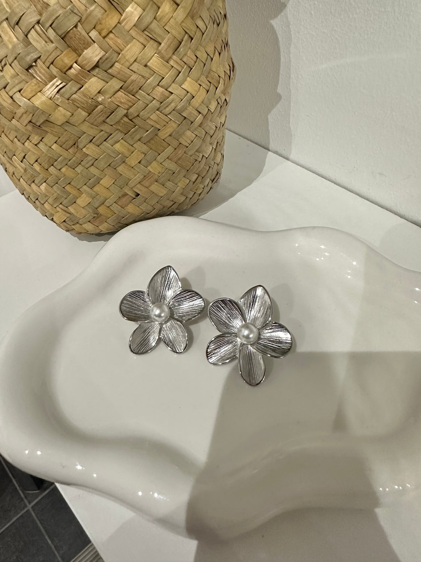 Boucles d’oreilles Lilou argenté