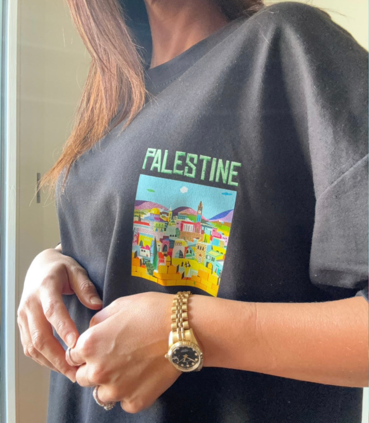 T-SHIRT PALESTINE NOIR 🇵🇸