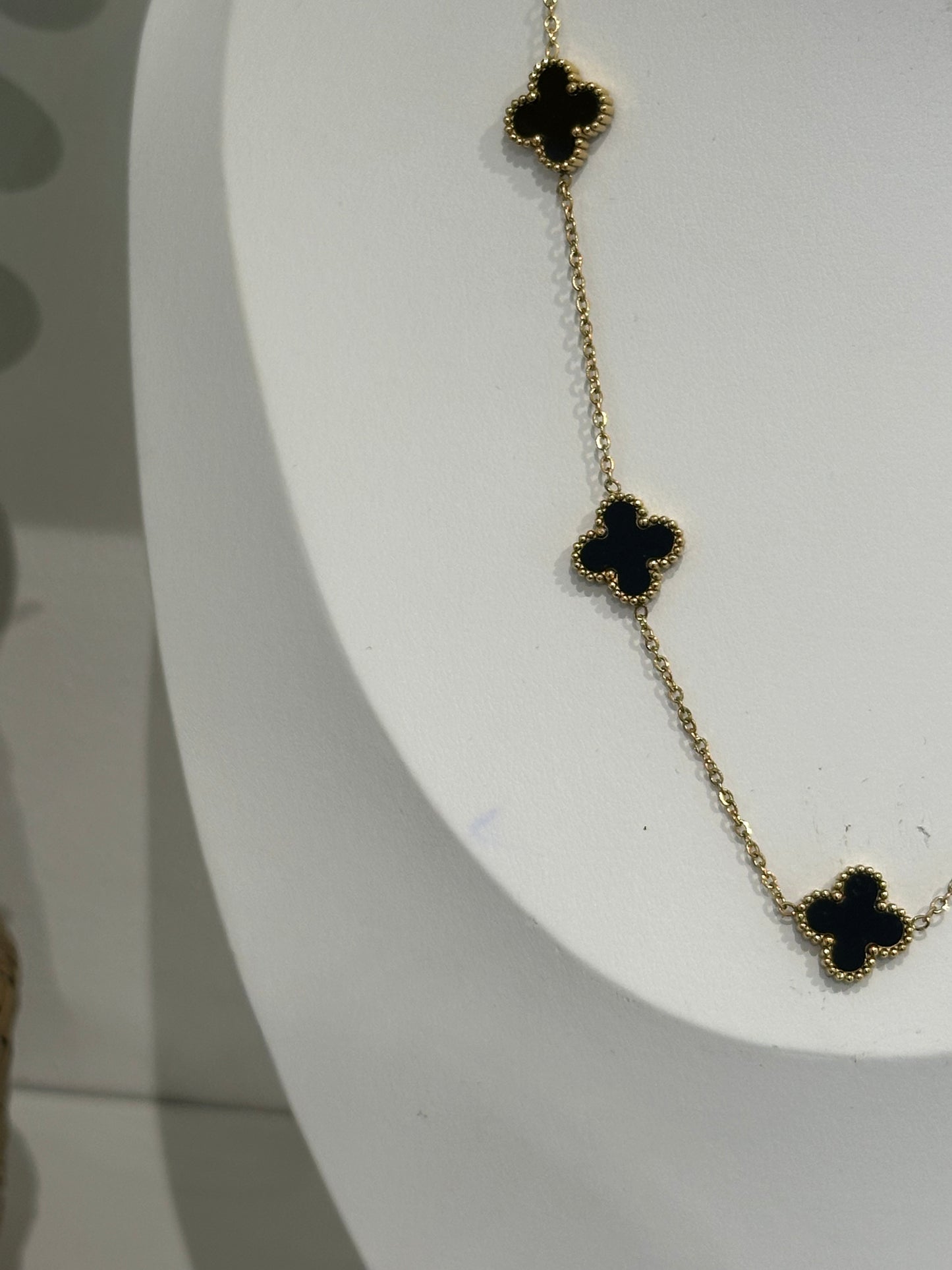 Collier Vanille Noir doré