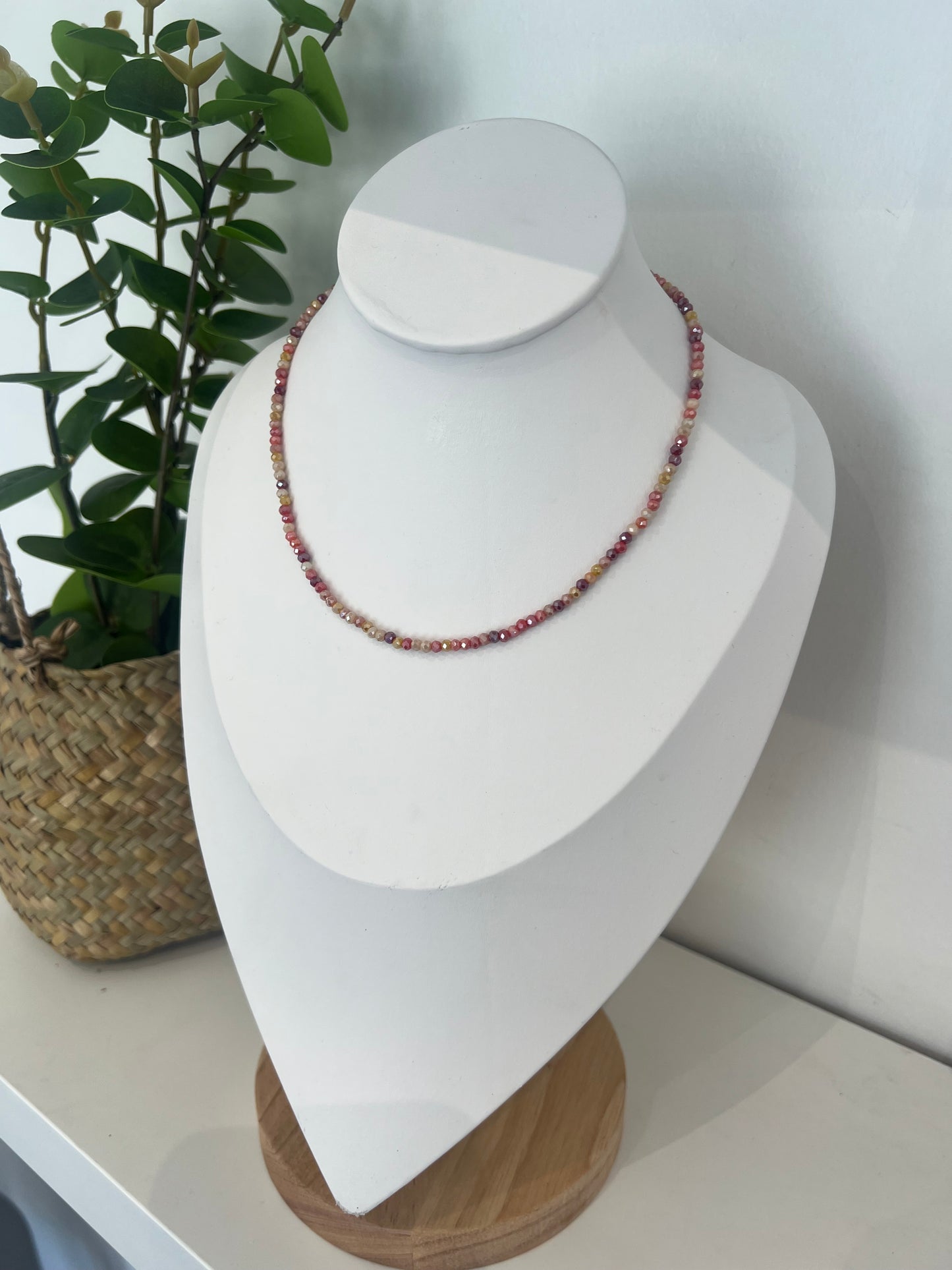 Collier perle multi