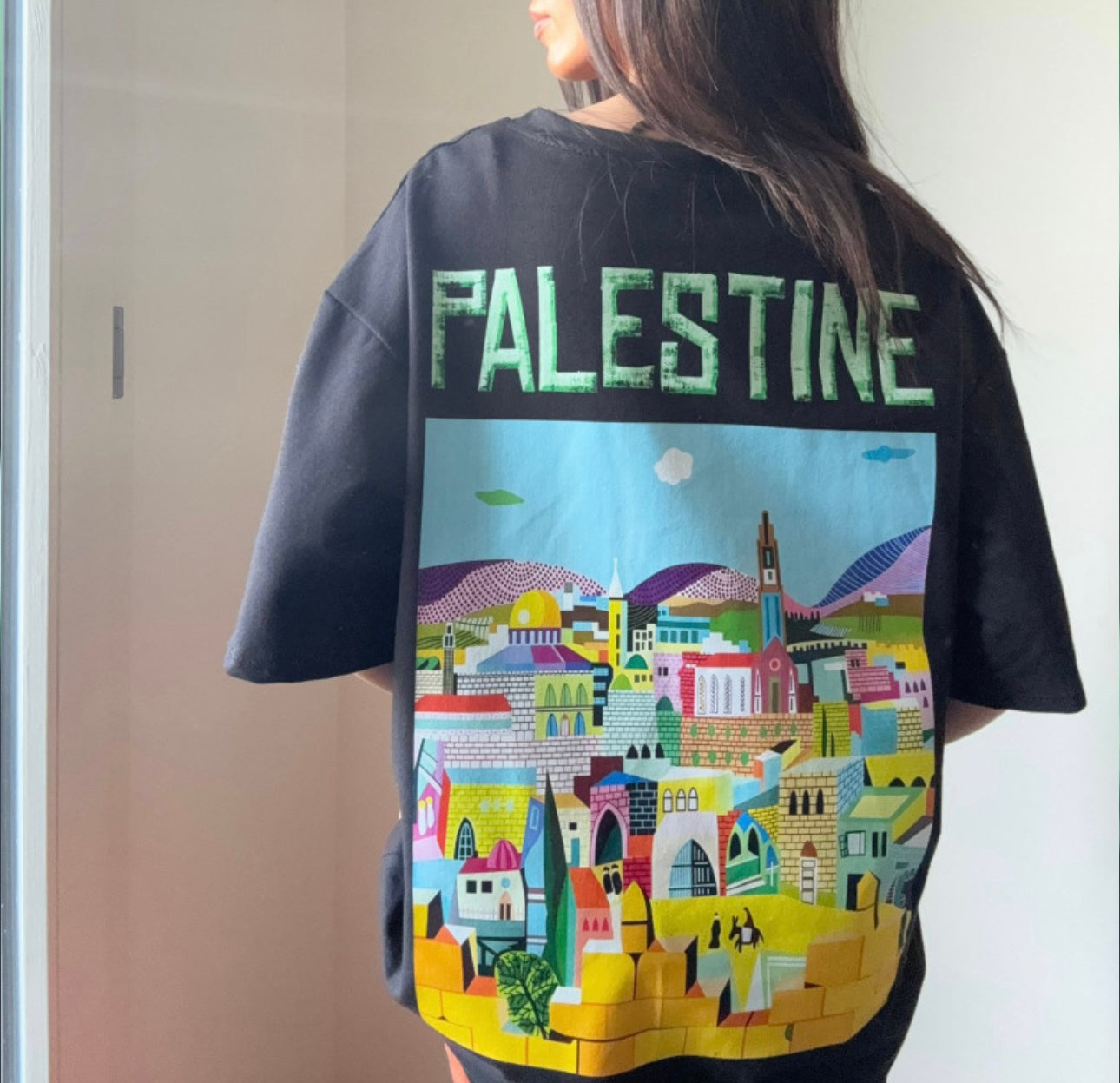 T-SHIRT PALESTINE NOIR 🇵🇸