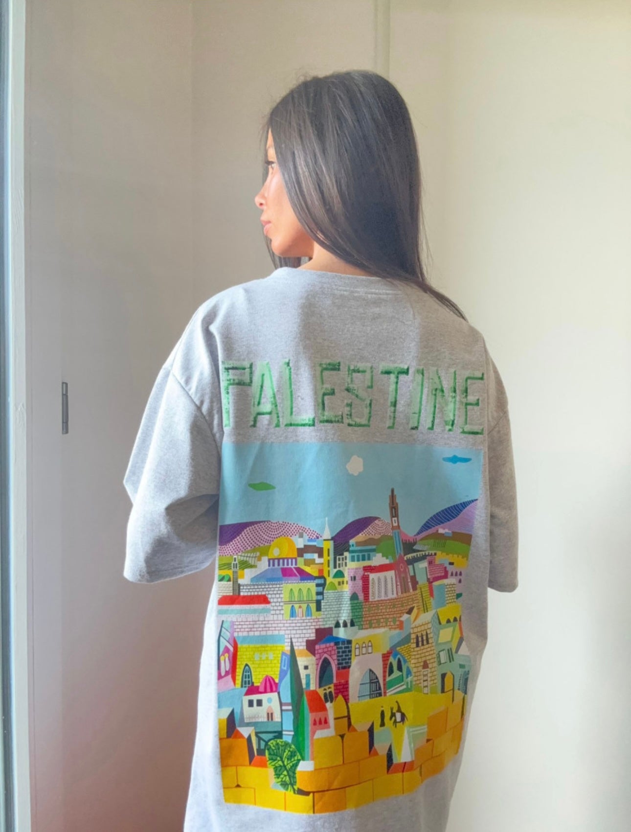 T-SHIRT PALESTINE 🇵🇸 GRIS