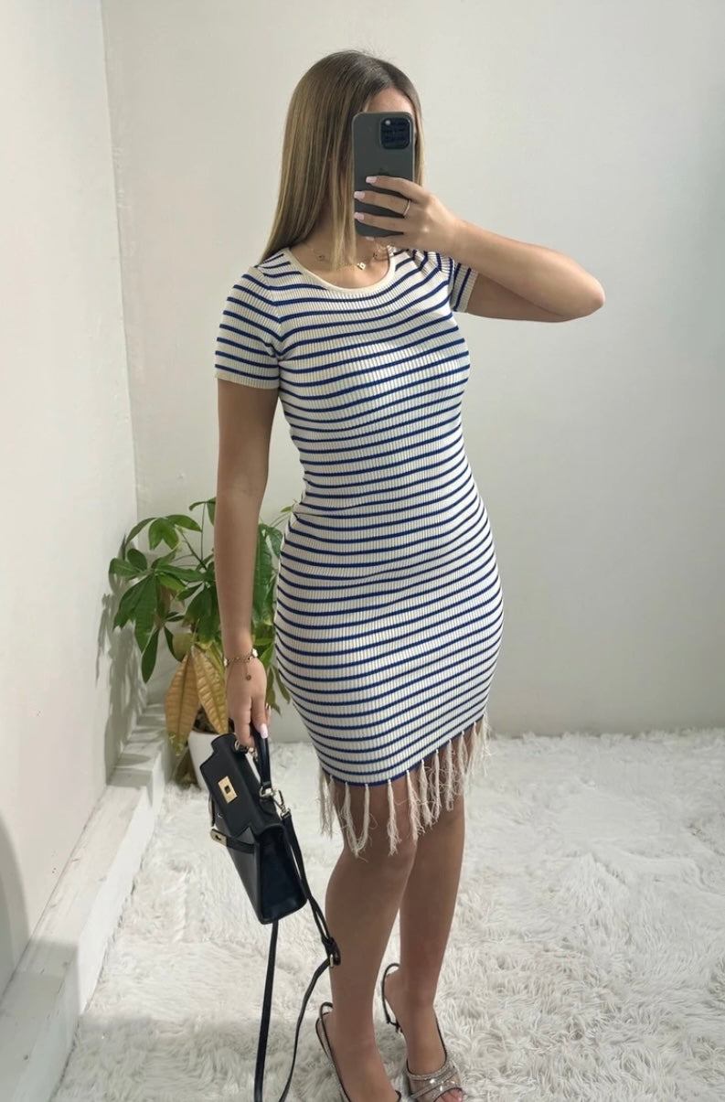 Robe rayée