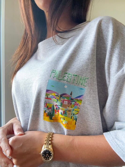 T-SHIRT PALESTINE 🇵🇸 GRIS