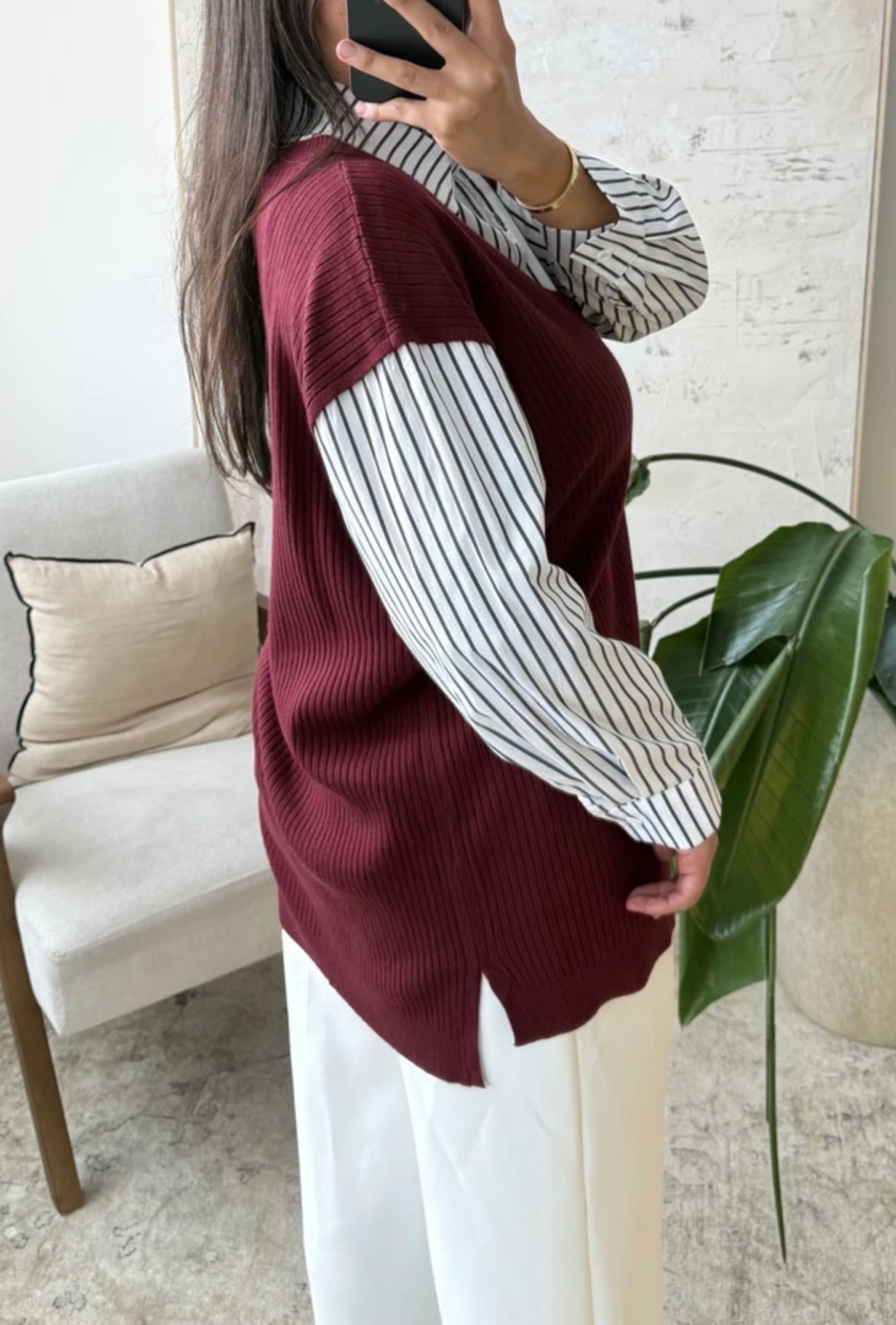 Tunique Samia Bordeaux